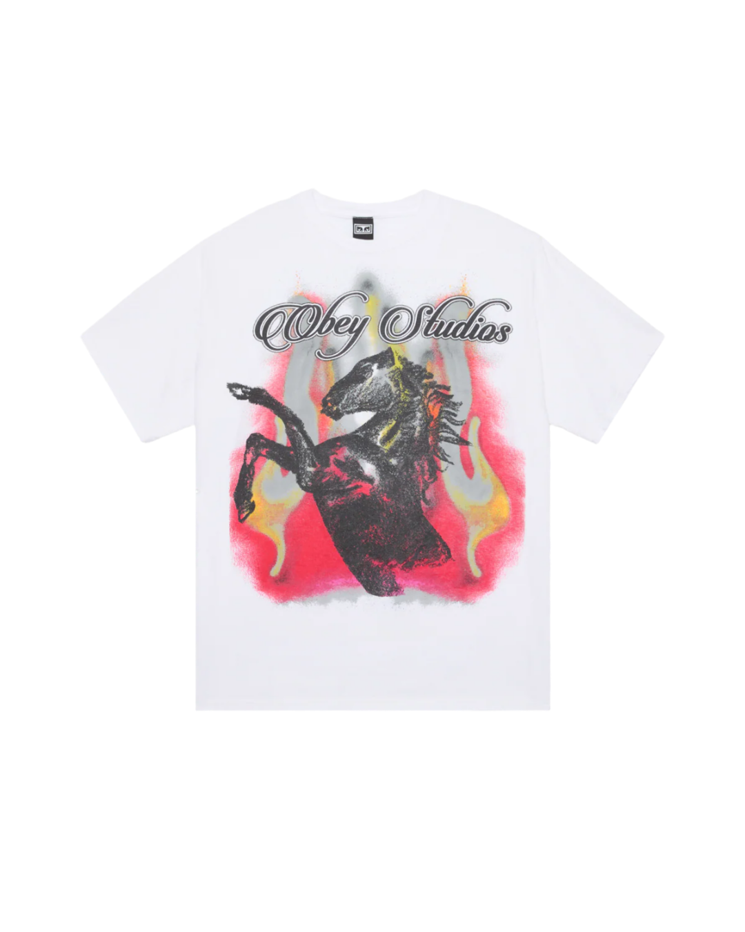 Obey 'Studios Horse' Oversize Tee - White