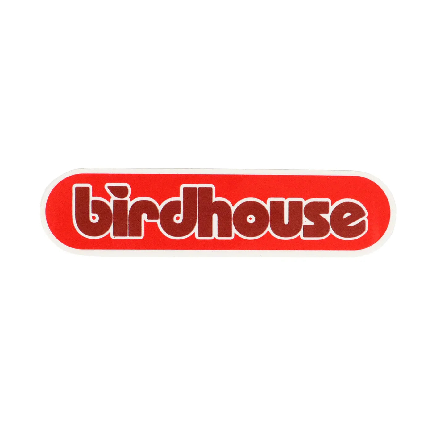 Birdhouse 'Oval Logo' Sticker - Red