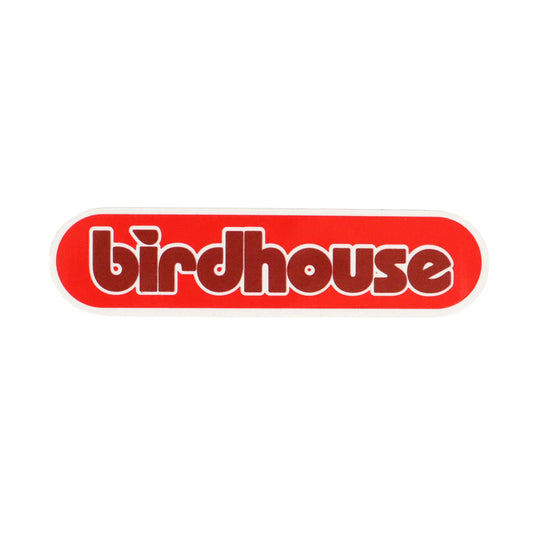 Birdhouse 'Oval Logo' Sticker - Red