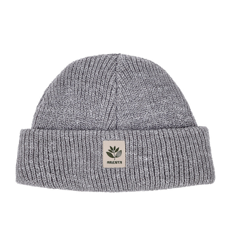 Magenta 'Fam' Beanie - Heather Grey
