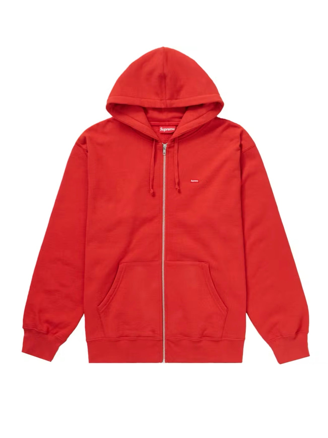 Supreme 'Small Box Logo' Zip-Up Hoodie - Burnt Red