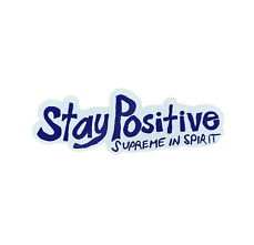 Supreme 'Stay Positive' Sticker - Purple