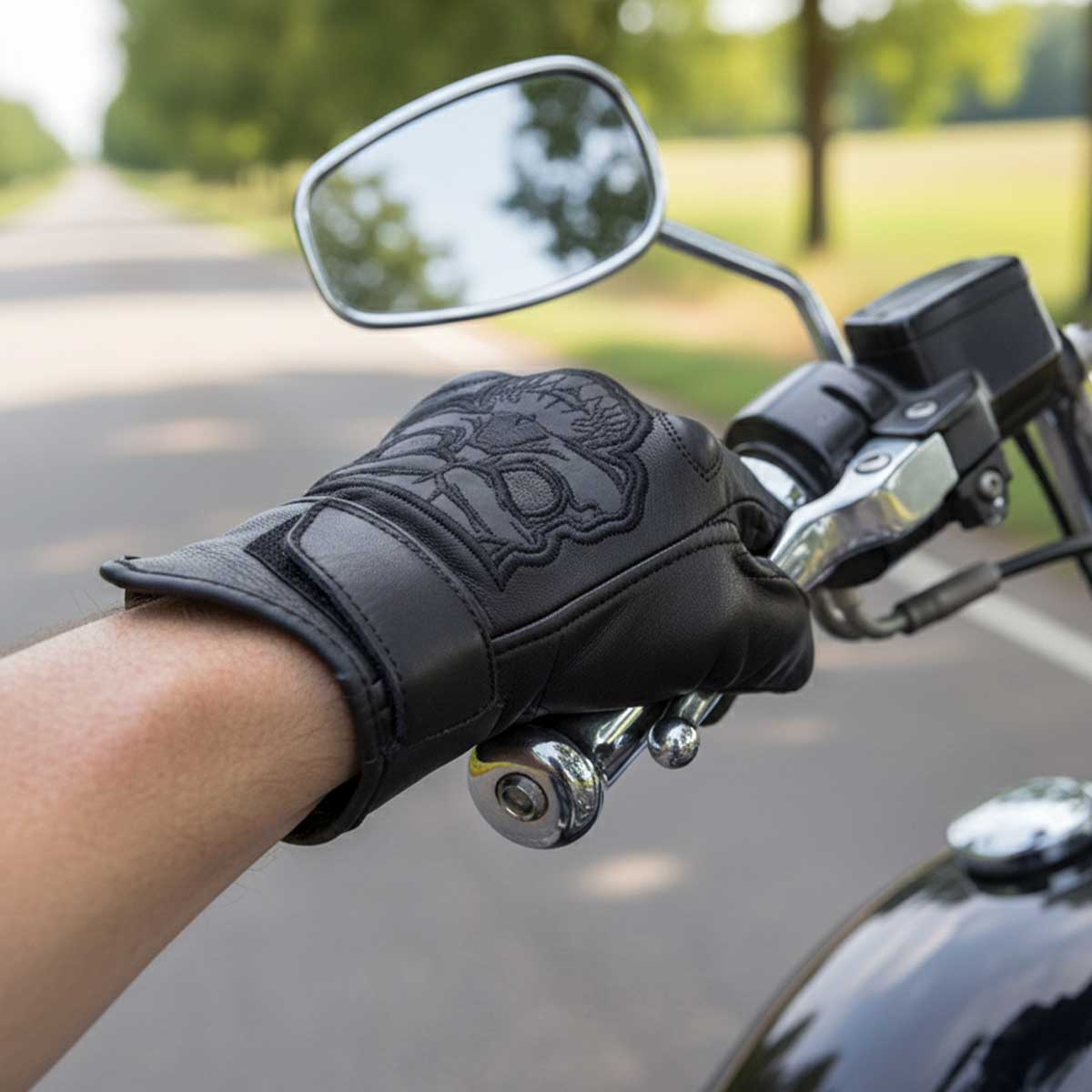 BOL/Open Road Men's Reflective Skull Gloves