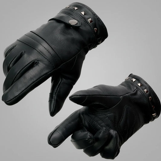 Open Road Women's Touch Tip Leather Motorcycle Gloves