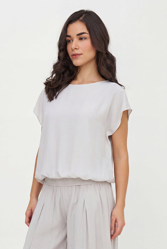 Haut tissé pour femme