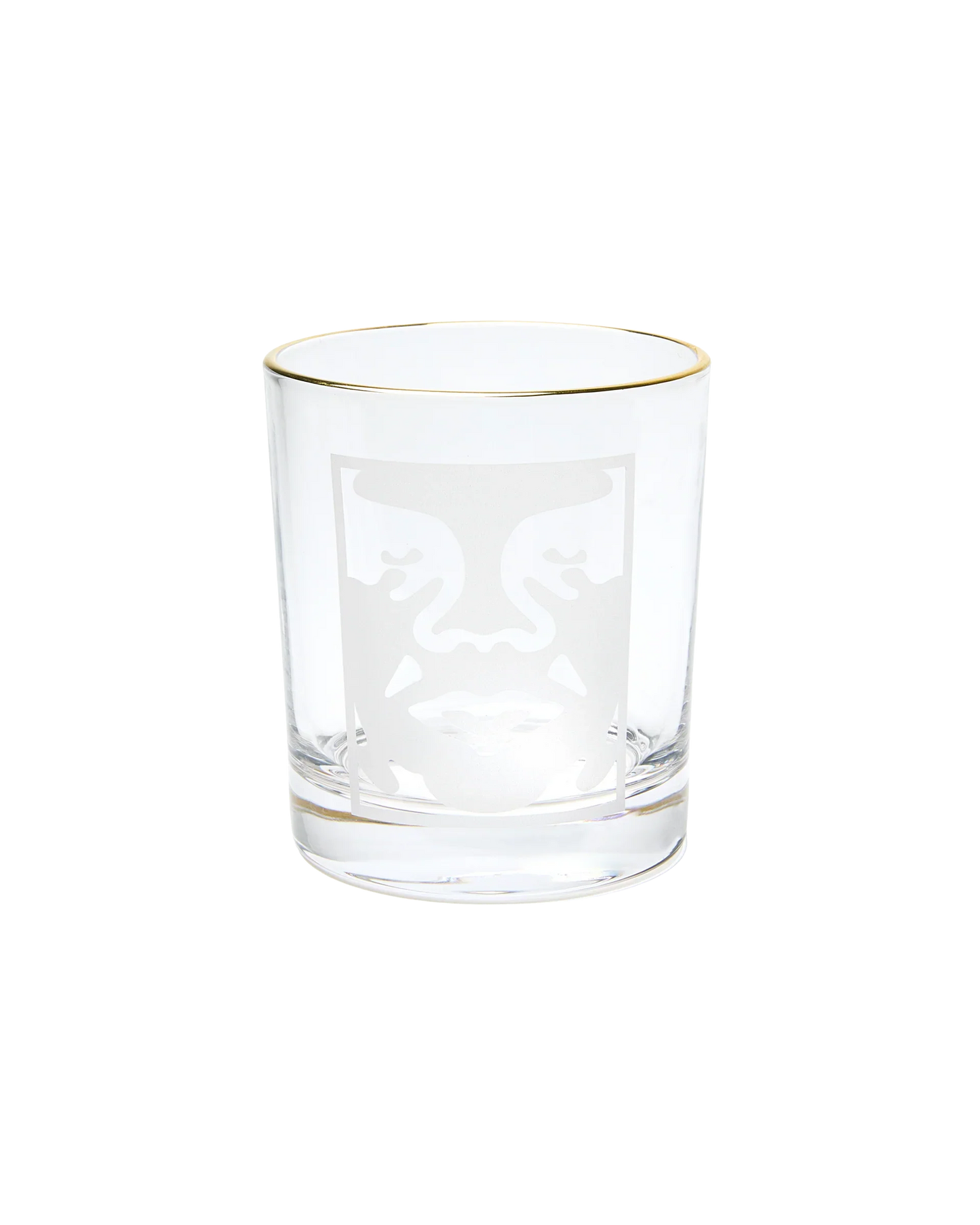 Obey 'Bold Logo' Drinking Glass - Clear