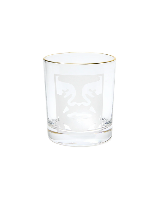 Obey 'Bold Logo' Drinking Glass - Clear