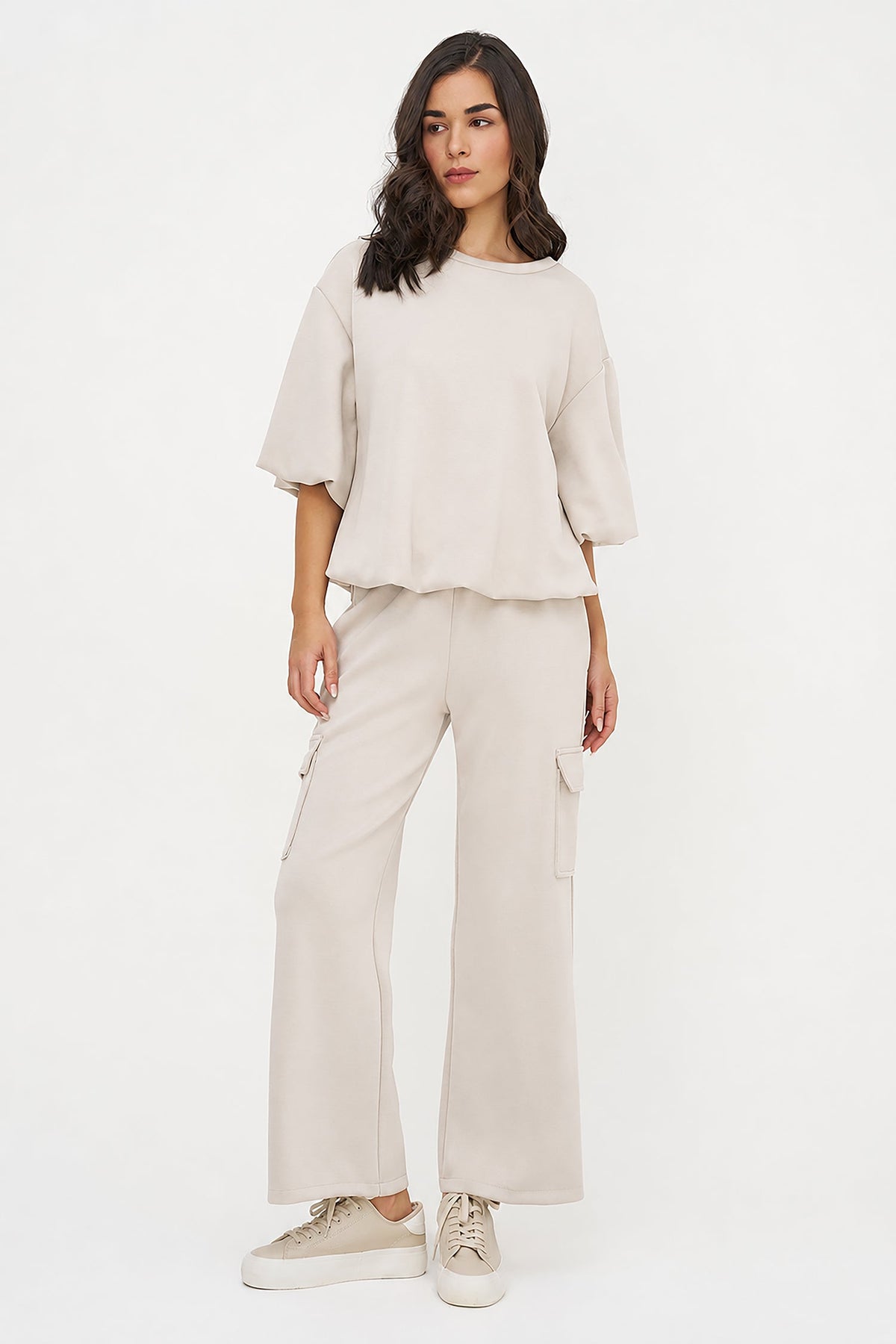Women's Knit Pull-On Sweatpants with Side & Cargo Pockets