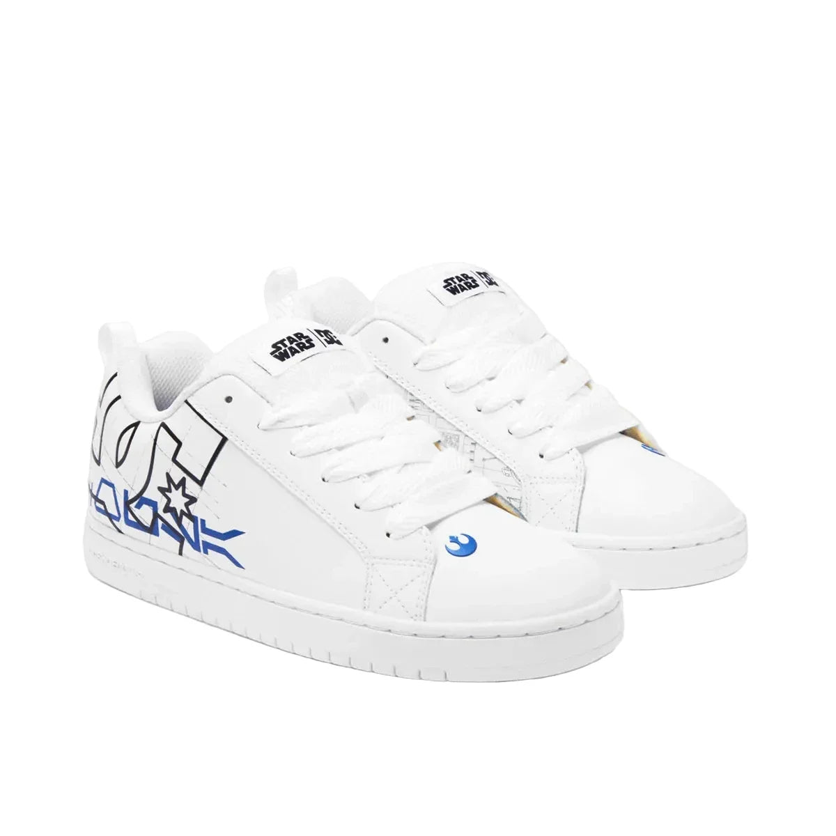 DC Shoes x Star Wars 'Court Graffik' Shoes - White/Blue