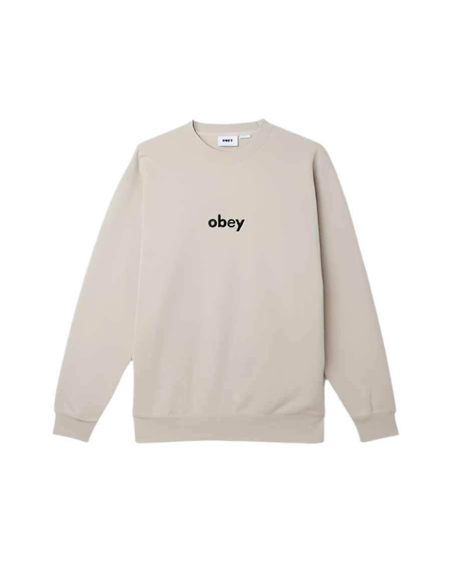 Obey 'Lowercase' Sweatshirt - Unbleached
