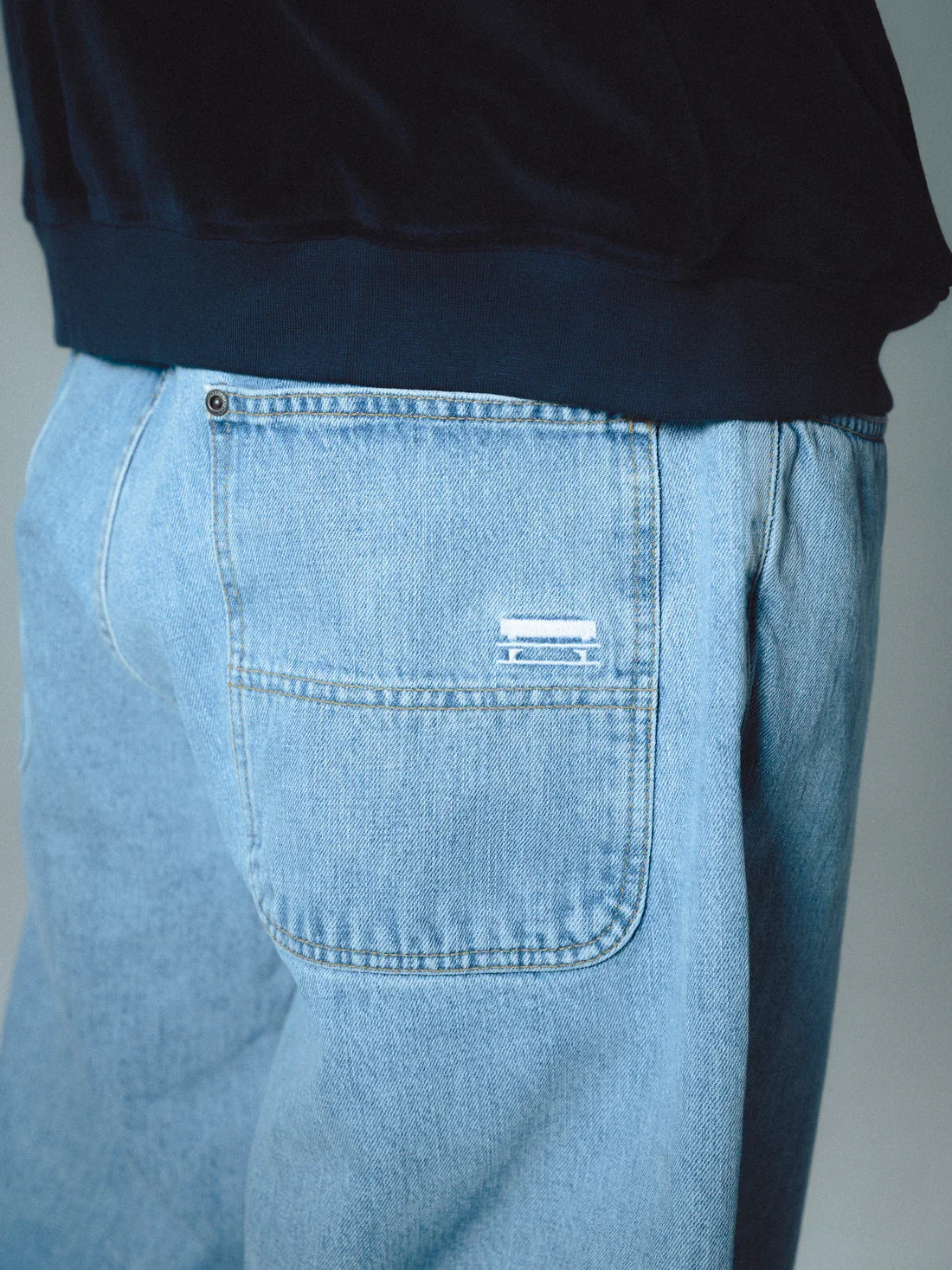 Jacker 'Classic' Denim Baggy Pants - Blue