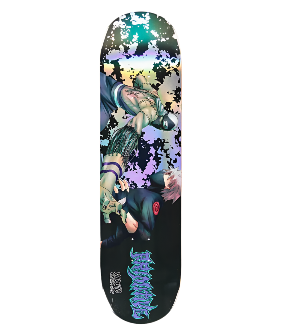 Primitive x Naruto 'Kakashi VS Kakuzu' Skate Deck - Black