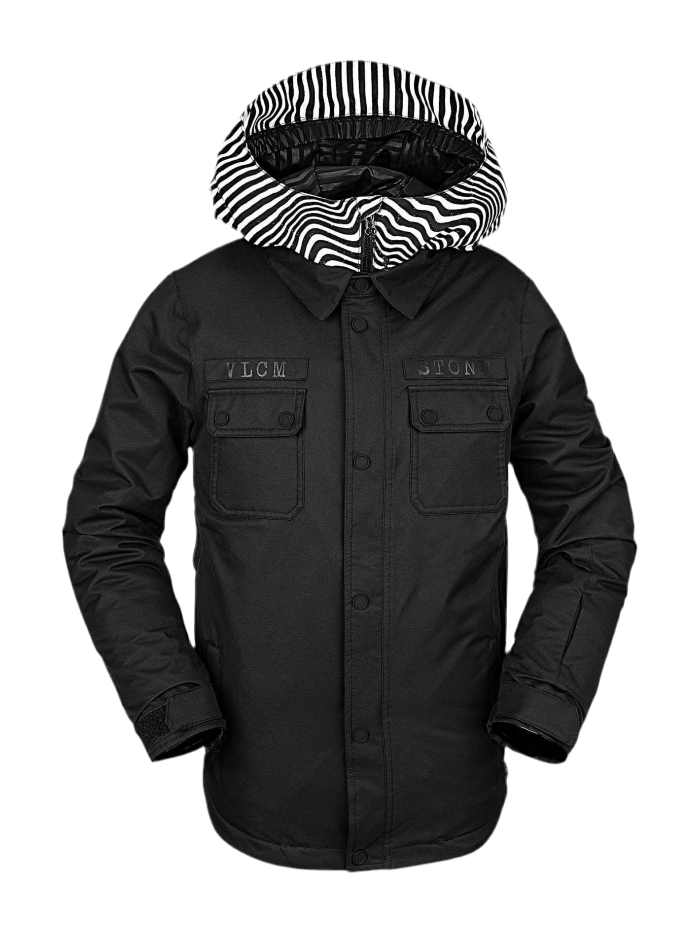 Volcom 'Neolithic' Insulated Winter Jacket - Black (KIDS)