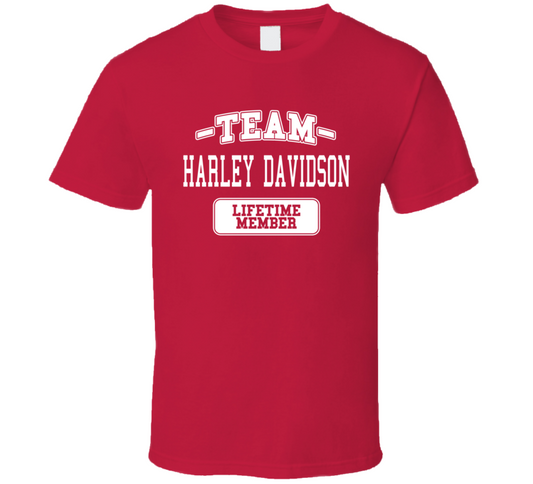 Team Harley Davidson T Shirt