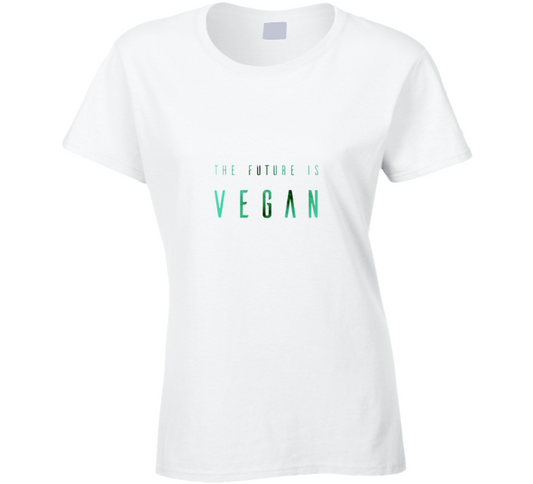 The Future Is Vegan Ladies T Shirt