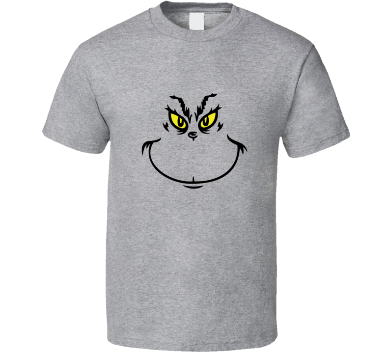 Grinch Smile Design Men T Shirt