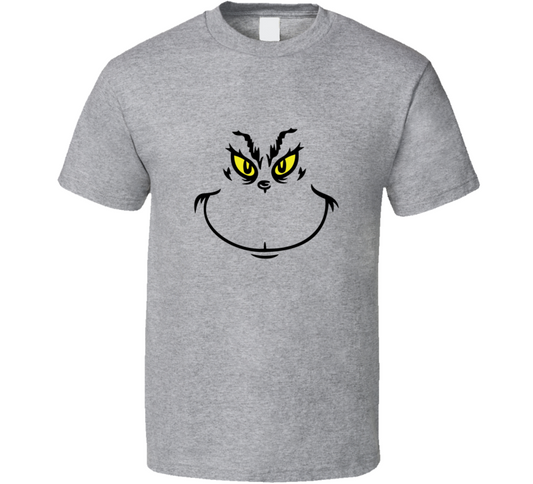 Grinch Smile Design Men T Shirt