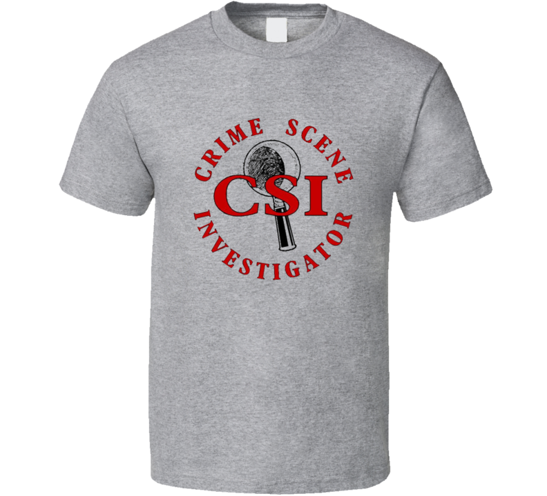 Crime Scene Investigator T Shirt Man