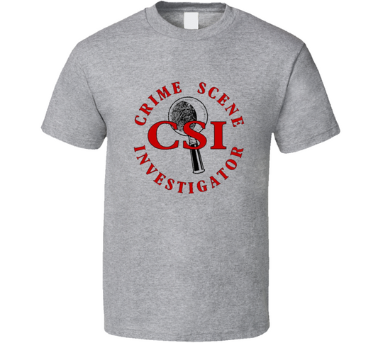 Crime Scene Investigator T Shirt Man