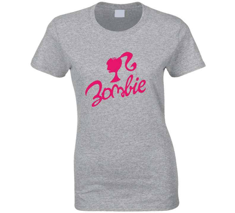 Barbie No Zombie Ladies T Shirt