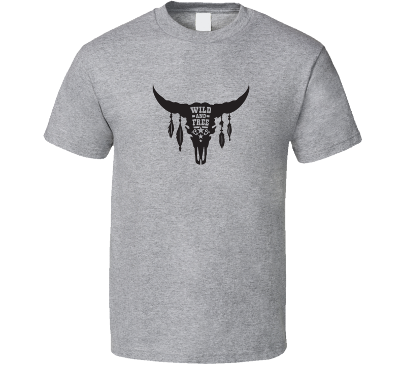 Wild And Free Art Design T Shirt