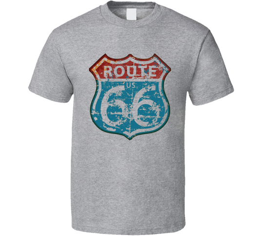 Vintage Route 66 Crewneck Sweatshirt T Shirt
