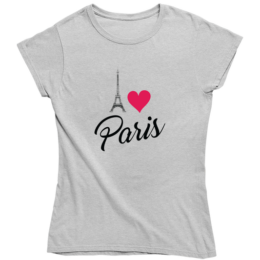 I Love Paris Ladies T Shirt