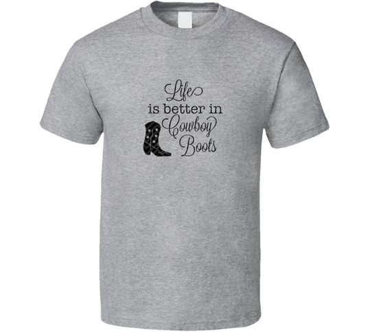 Sport Grey Life Is Better In Cowboys Boos T Shirt