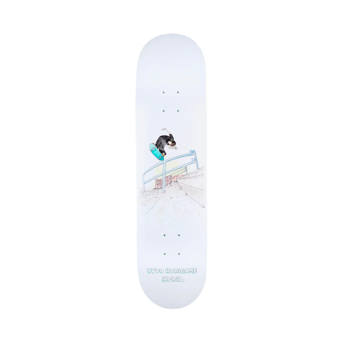 April Skateboards x Henry Jones ‘Yuto Horigome' Skate Deck - White