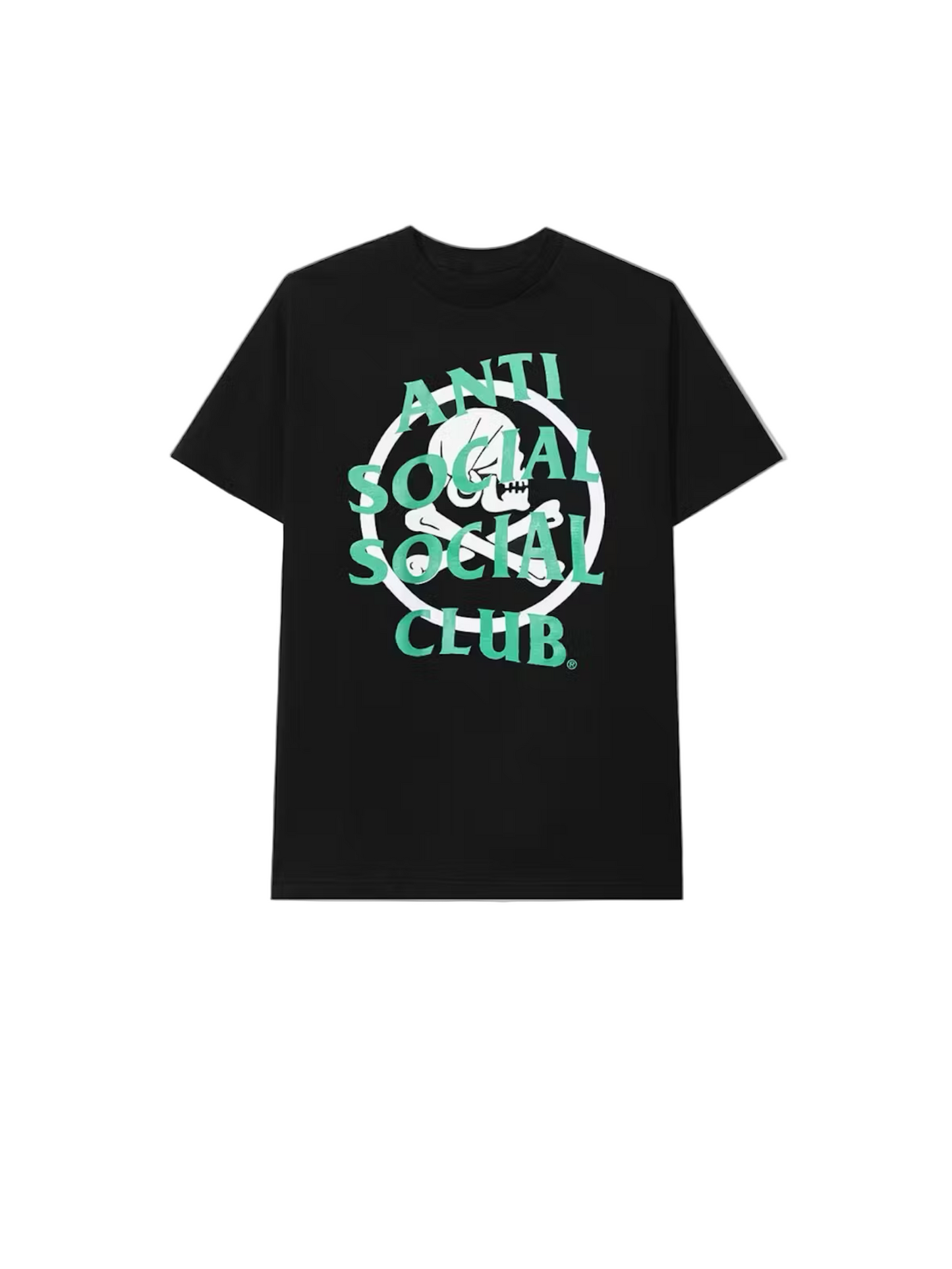 Anti Social Social Club x Neighborhood 'Cambered' Tee - Black/Green