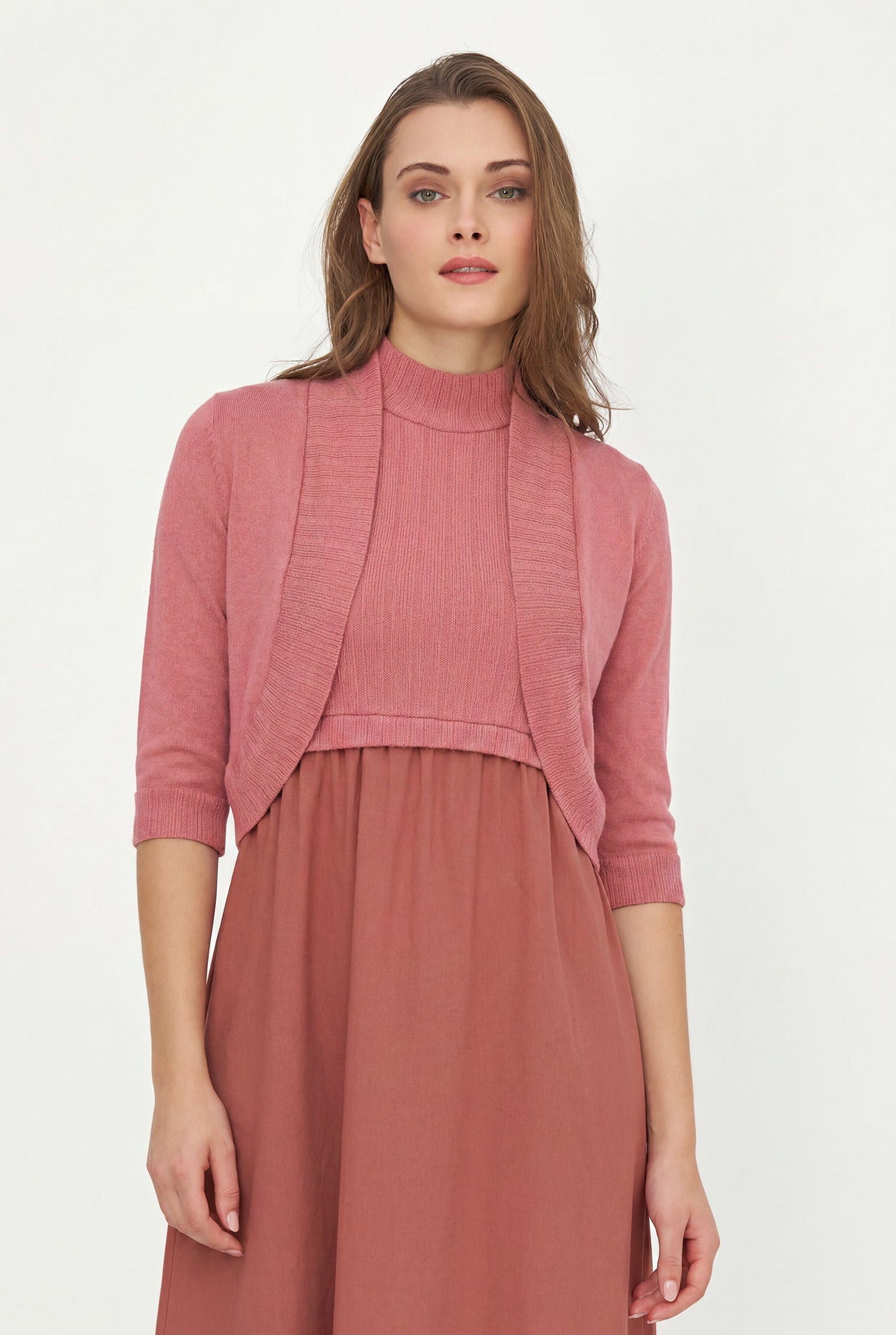 Gilet femme tricot/tissé