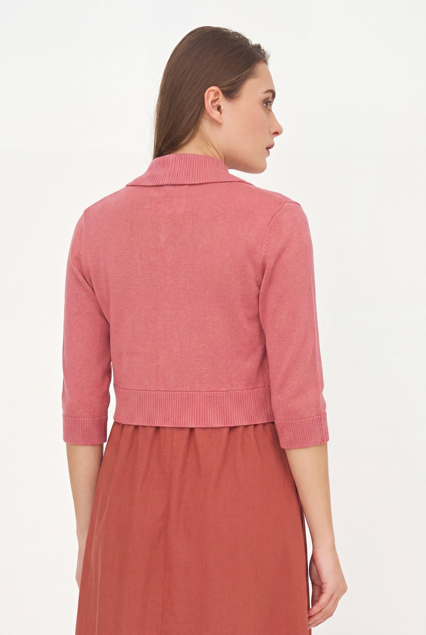 Gilet femme tricot/tissé