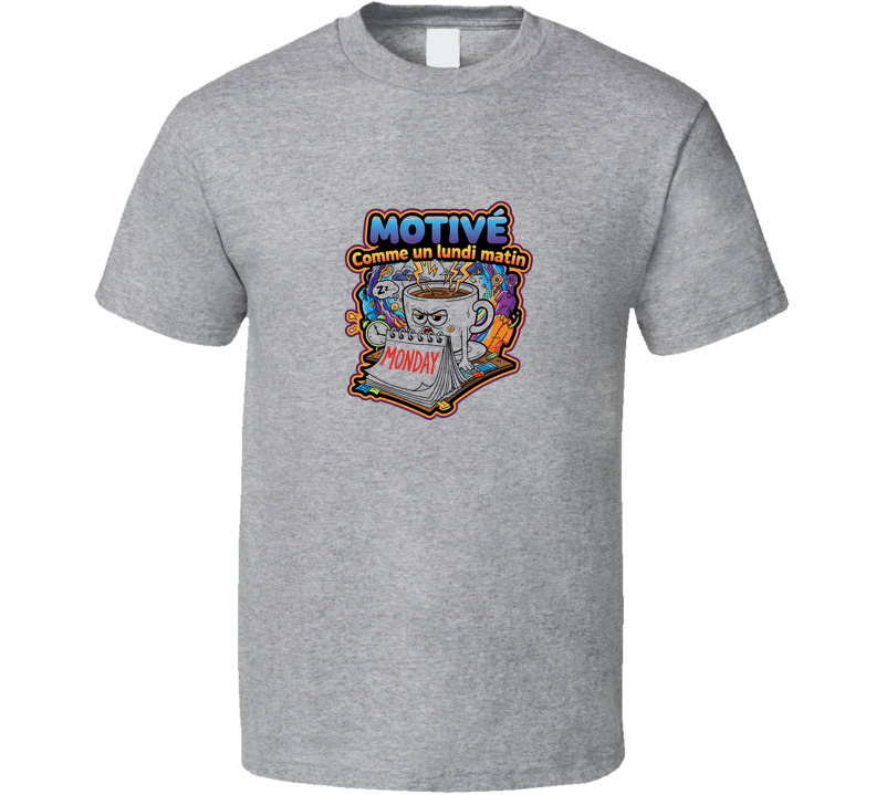 Motivé Comme Un Lundi Matin T Shirt