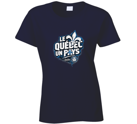 Le Québec Un Pays Ladies T Shirt