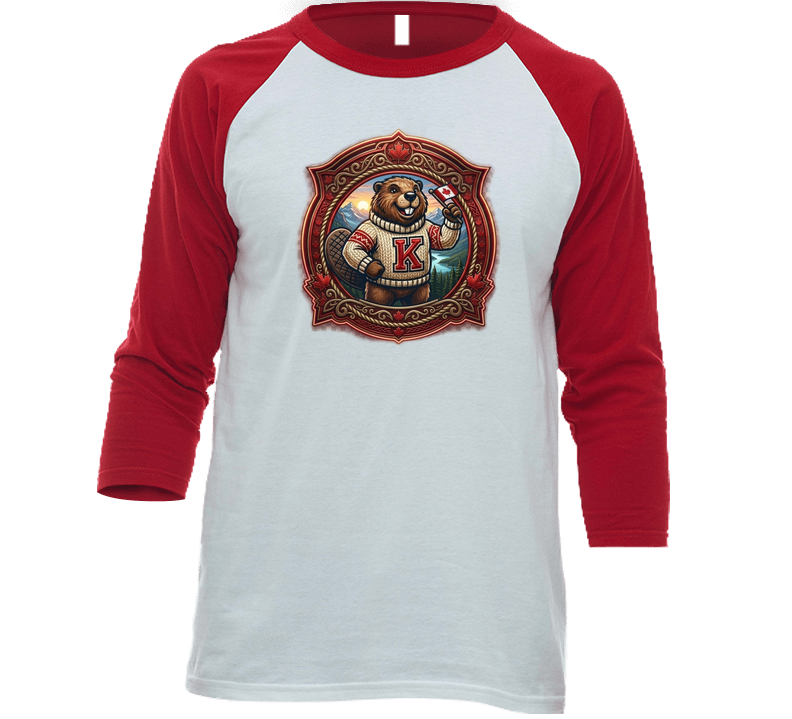 Kastor the myth the legend. Raglan 3/4 Sleeve Shirt