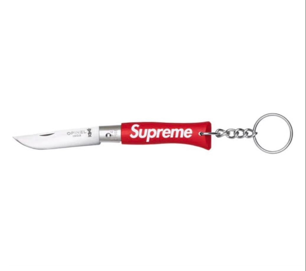Supreme x Opinel 'No. 4' Knife Keychain - Red