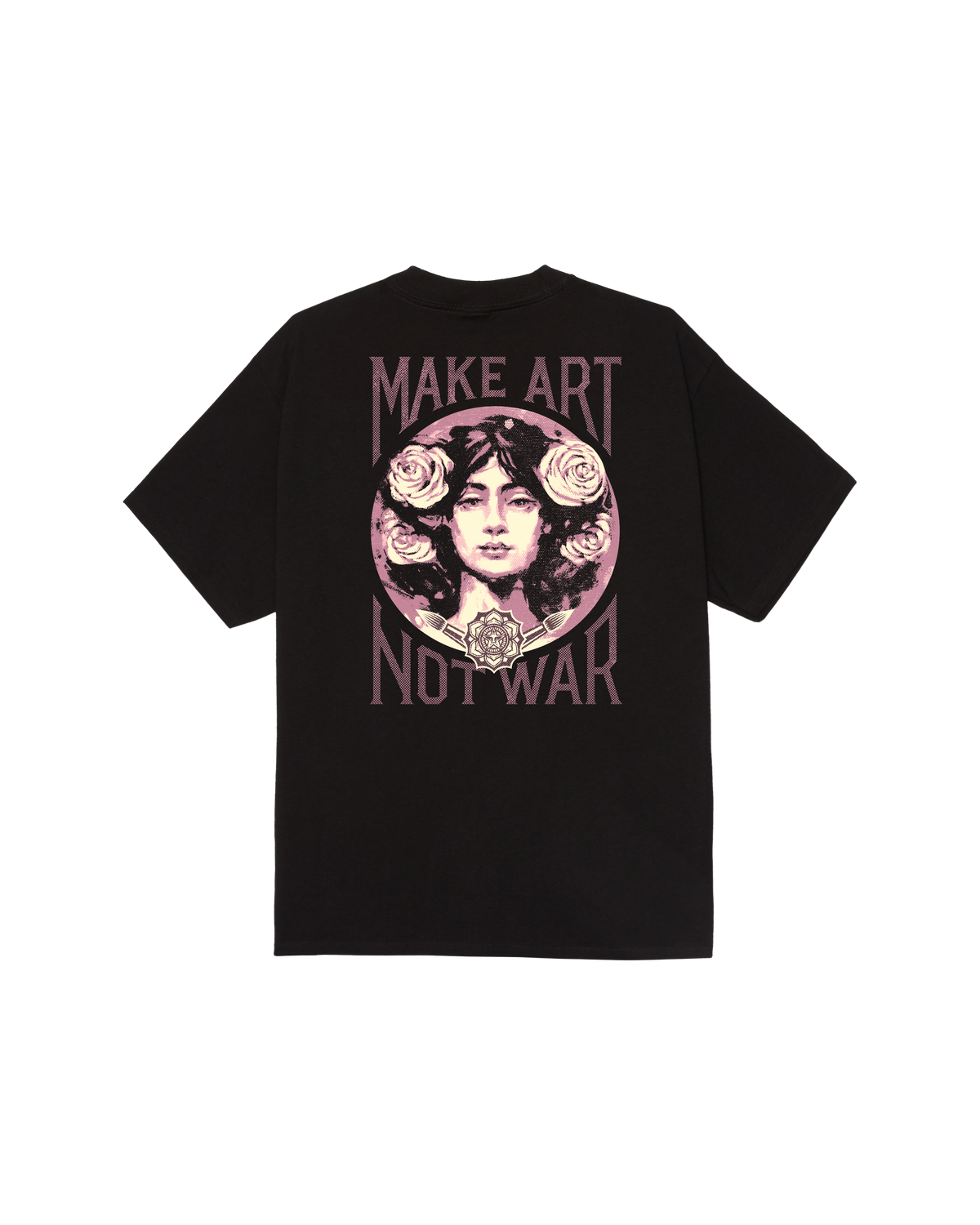 Obey 'Make Art Not War' Tee - Black
