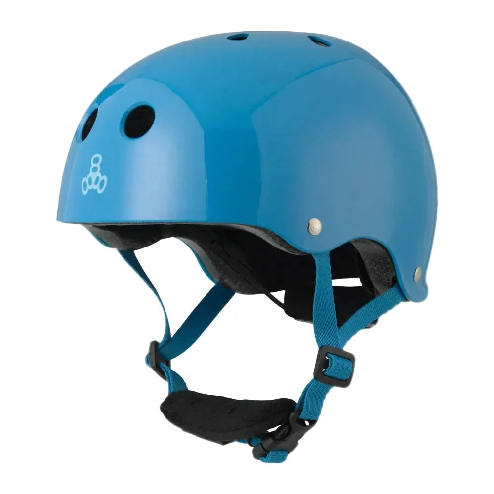 Triple 8 'LIL 8 Dual Certified' Skate Helmet w/EPS - Gloss Blue (KIDS)