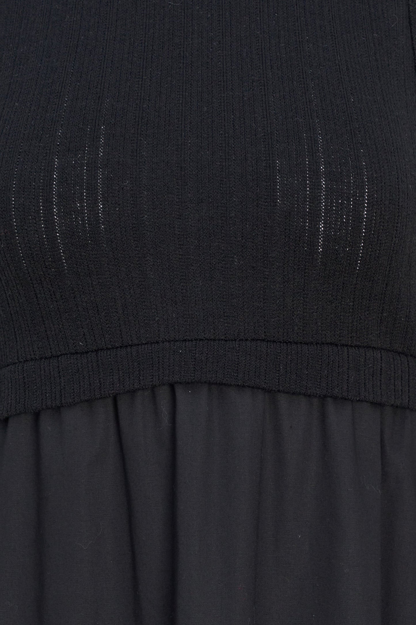 Robe combinée tricot et tissé pour femme