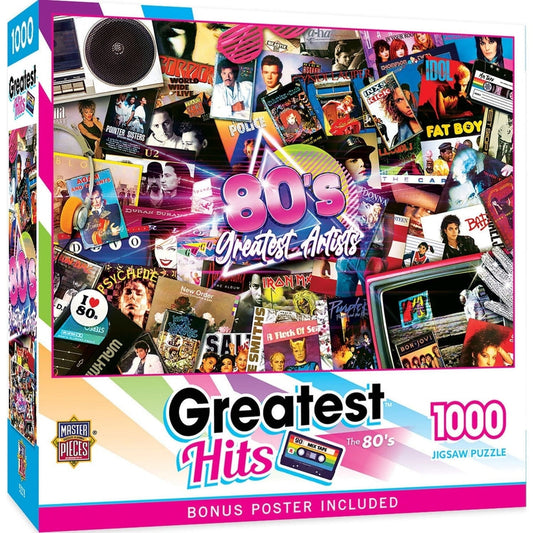 Puzzle 1000 pièces Les plus grands artistes des années 80