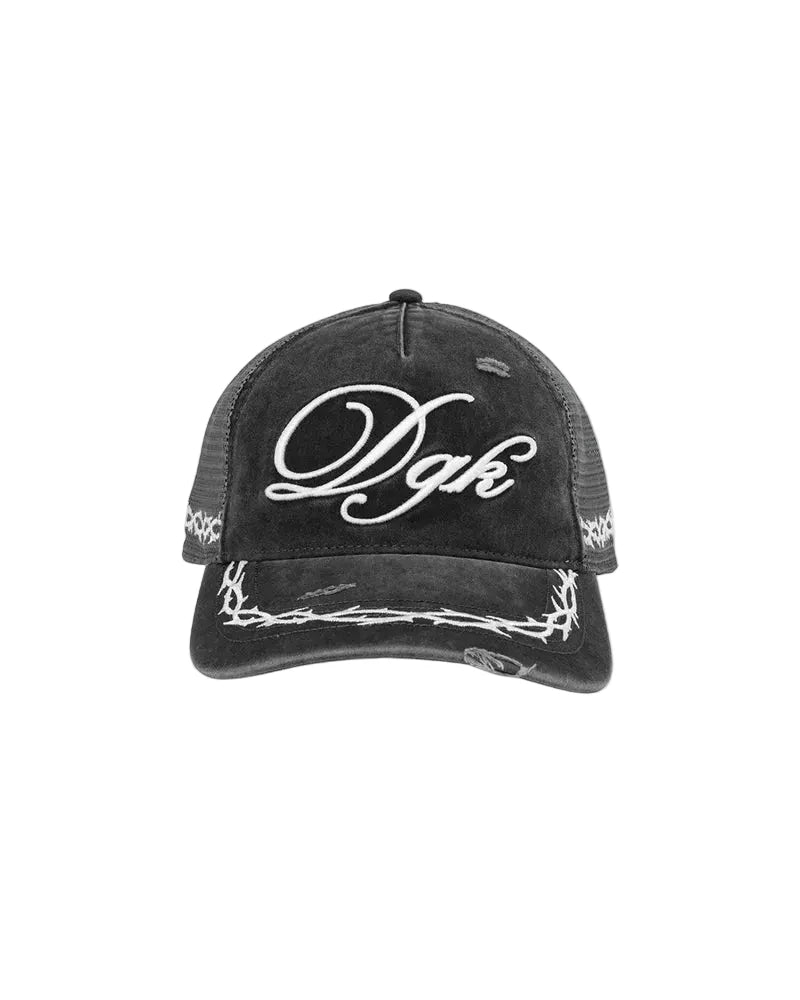 DGK 'Torn' Trucker Cap - Black
