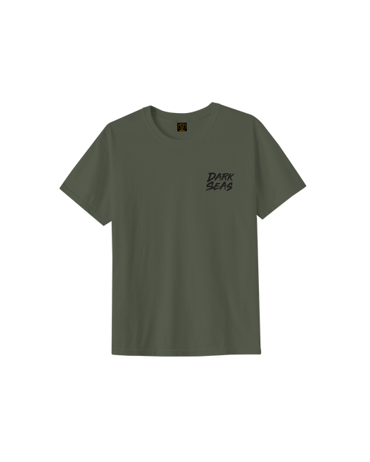 Dark Seas 'Small Mouth' Tee - Bronze Green