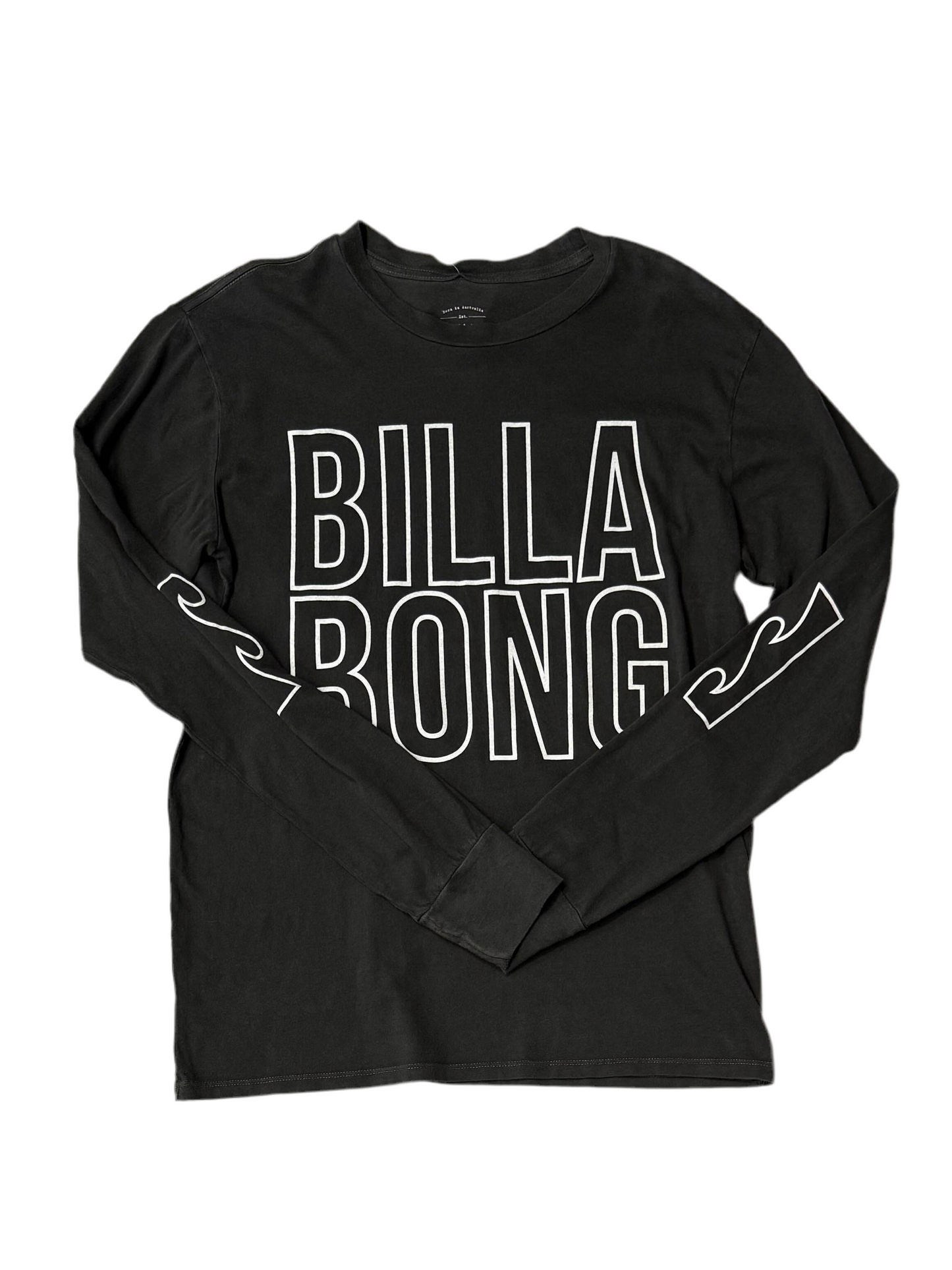 Billabong 'Stacked Legacy' L/S Tee - Off Black (Women's)
