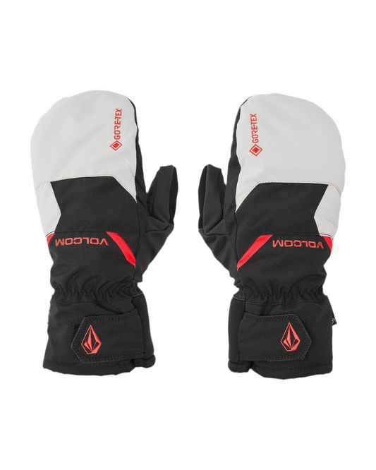 Volcom 'Stay Dry' GORE-TEX Snow Mittens - Black/Grey/Red