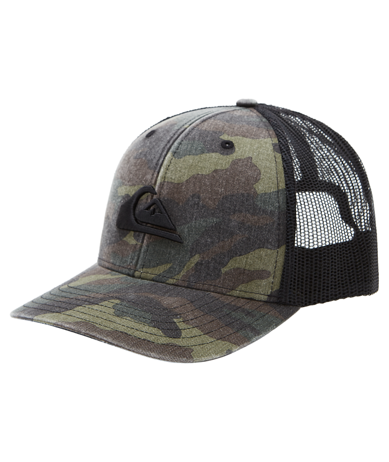 Quiksilver 'Grounder' 6-Panel Mesh Cap - Camo