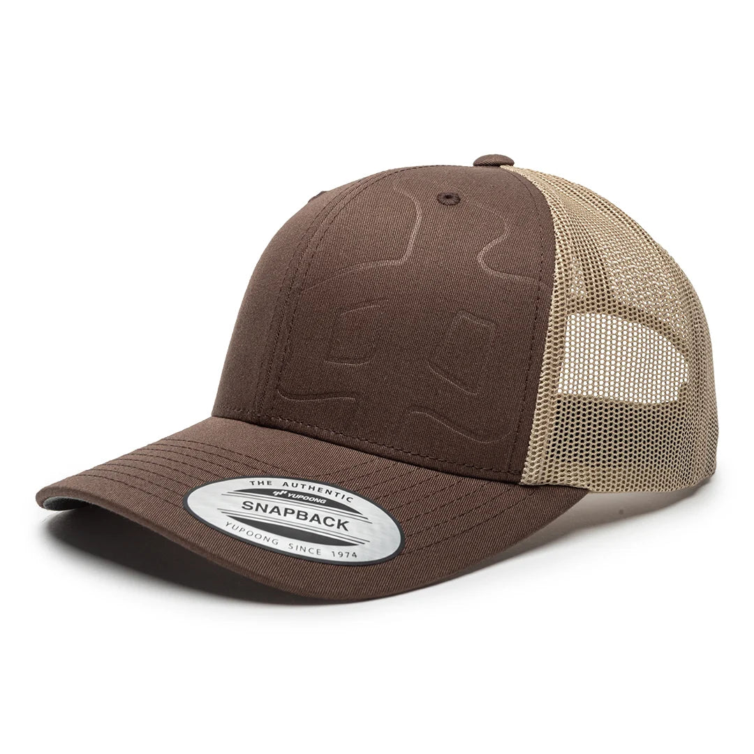 Red Dragon 'Bleed' Snapback Cap - Brown