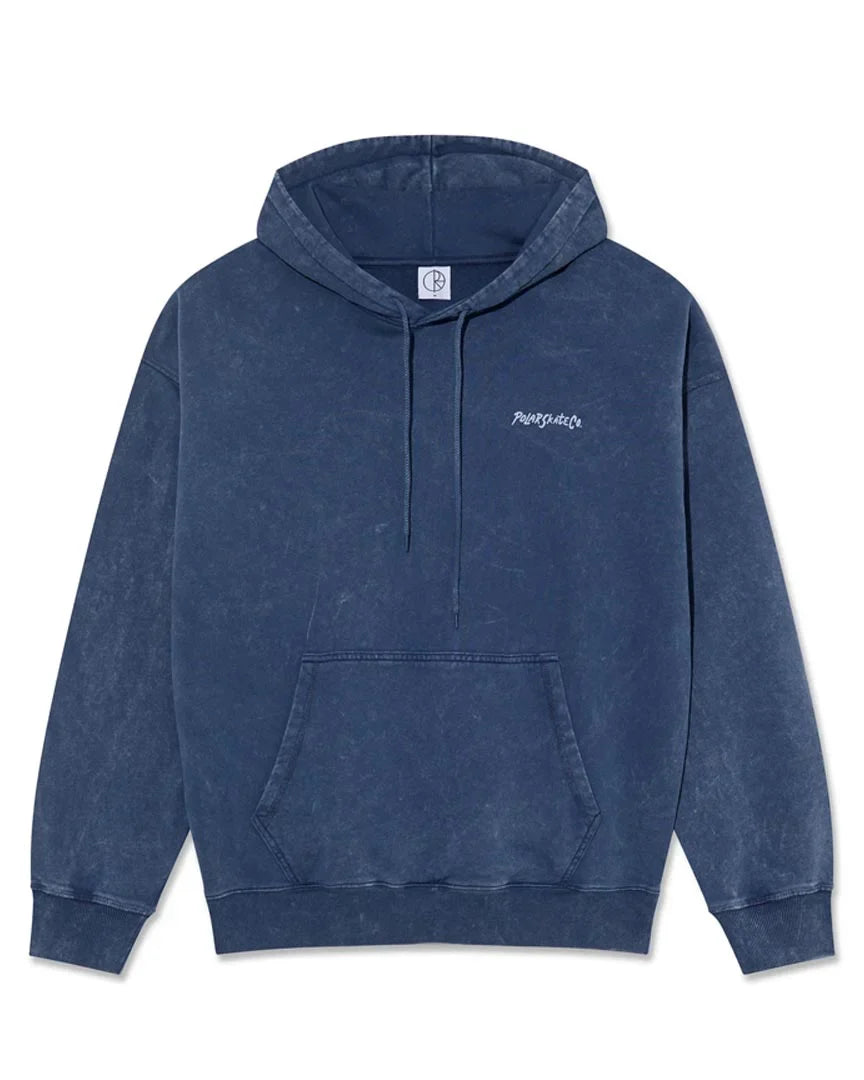 Polar Skate Co. 'Acid Surf Logo' Hoodie - Dark Blue