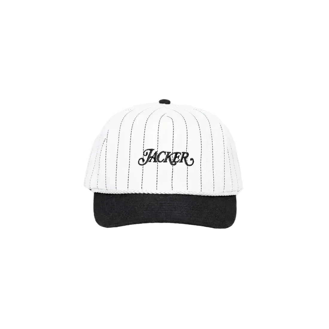 Jacker 'Classic Stripe' Snapback Cap - Black/White