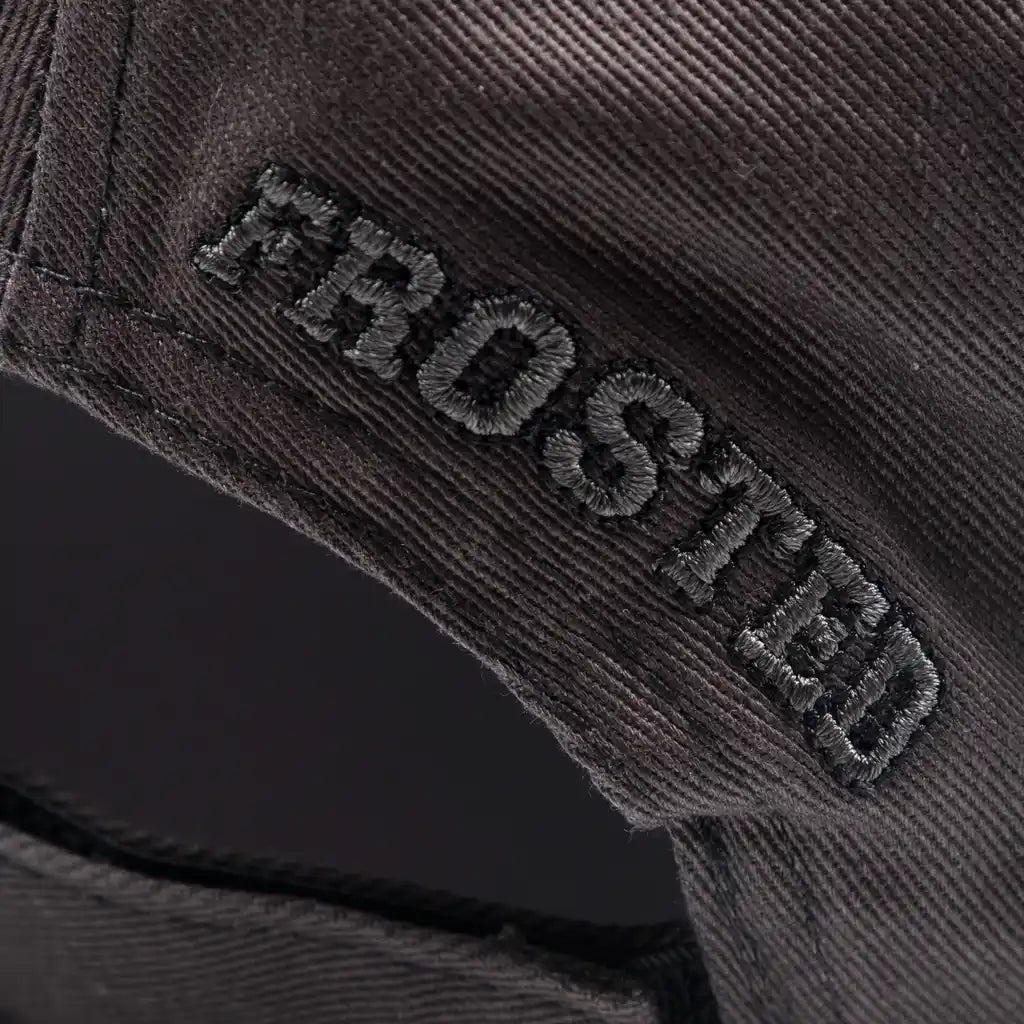 Frosted Skateboards 'Embroidery' Strapback Cap - Grey/Black