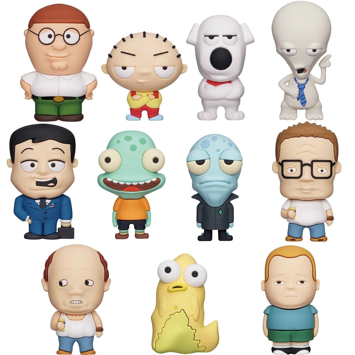 FOX TV Animation Characters Mystery 3D Foam Bag Clip